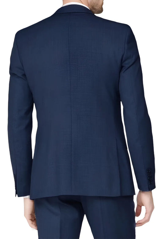 Terno Italiano Slim Azul Marinho Microfibra