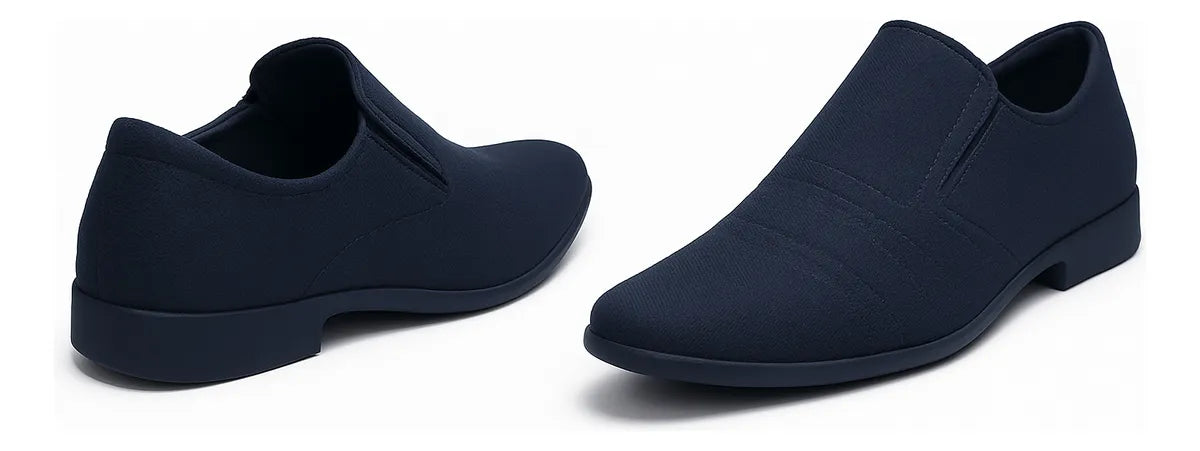 Sapato Azul Escuro Camurça