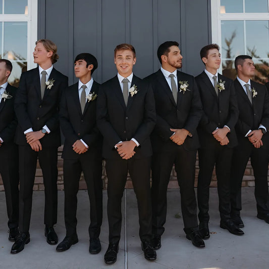 Terno Italiano Slim Preto Oxford